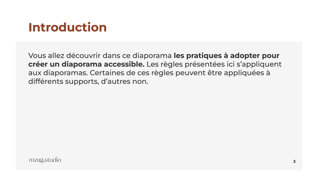 Diaporama accessible comment le r aliser mzag studio